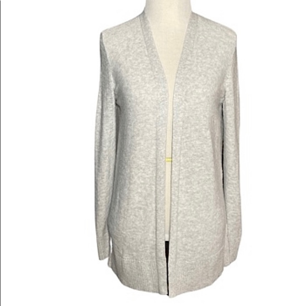 GAP Slub Knit Open-Front Cardigan, Light Heather Gray Color, Size S, Like New